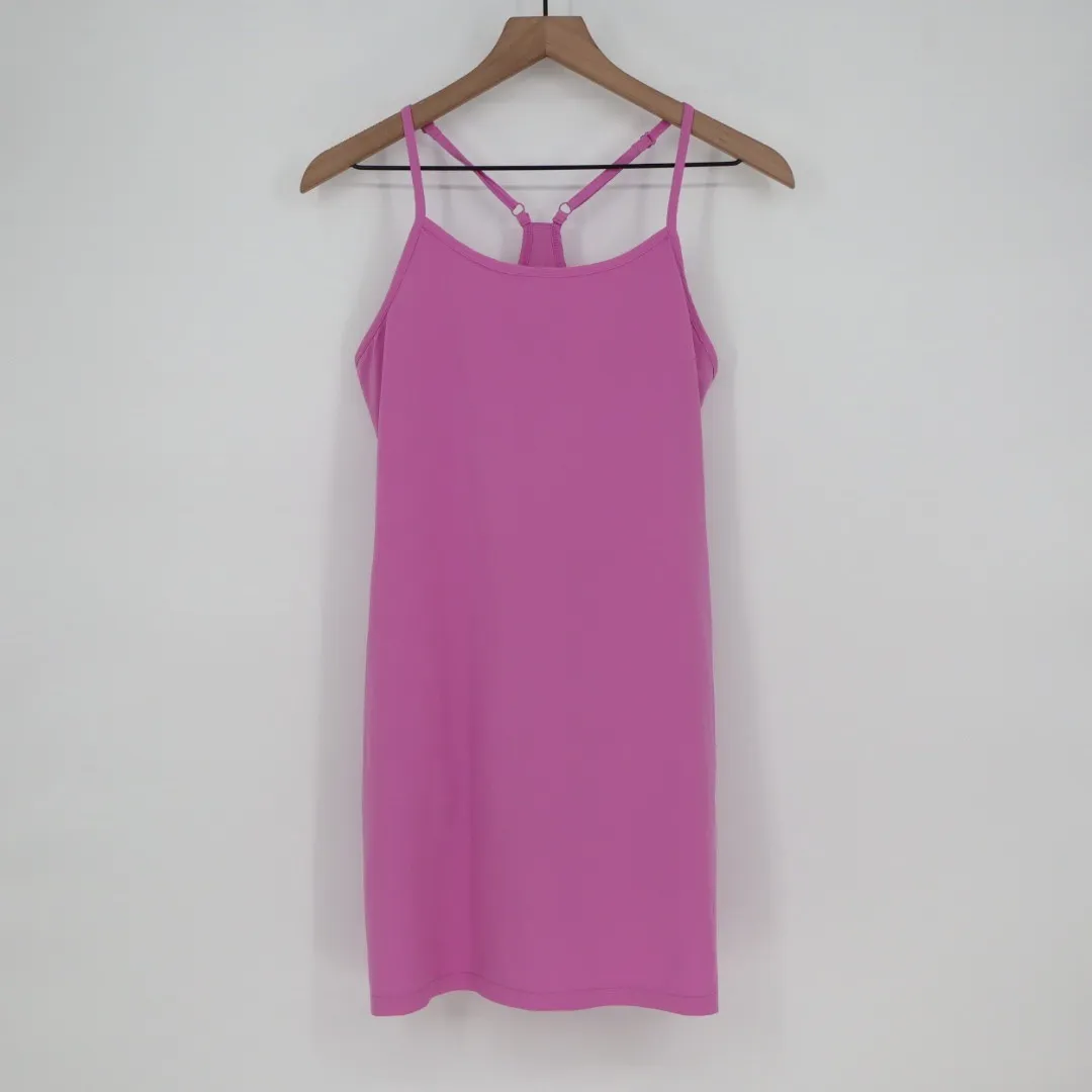 All in Motion Pink Racerback Athleisure Dress Built in Bra Athletic Size S - Image 2