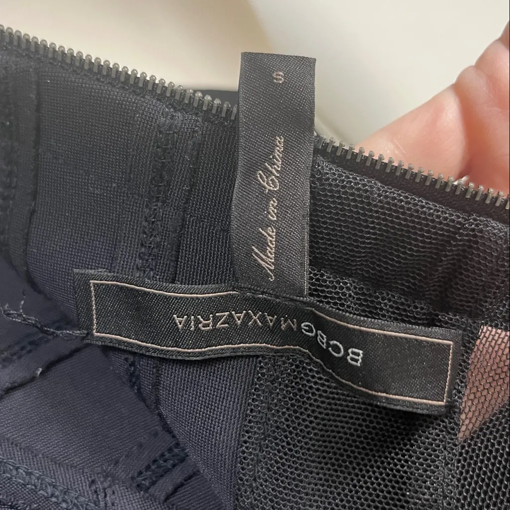 BCBG MaxAzria Giovanna Silk Blend long Black and white Dress 
Size: Small - Image 10