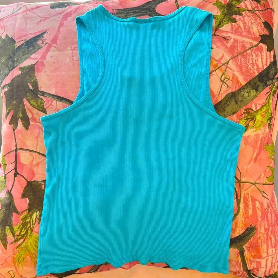 y2k 2000s “VINTAGE” rhinestoned mcbling lettered tank top camisole  - Image 7