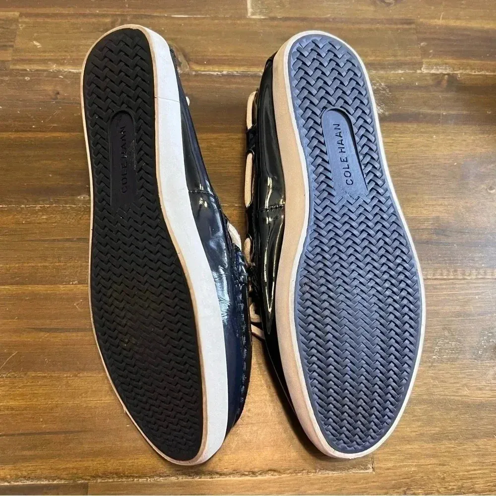 Cole Haan Nantucket Camp Patent Blue Penny Loafers Slip On Shoes Moccasins 9 - Image 5