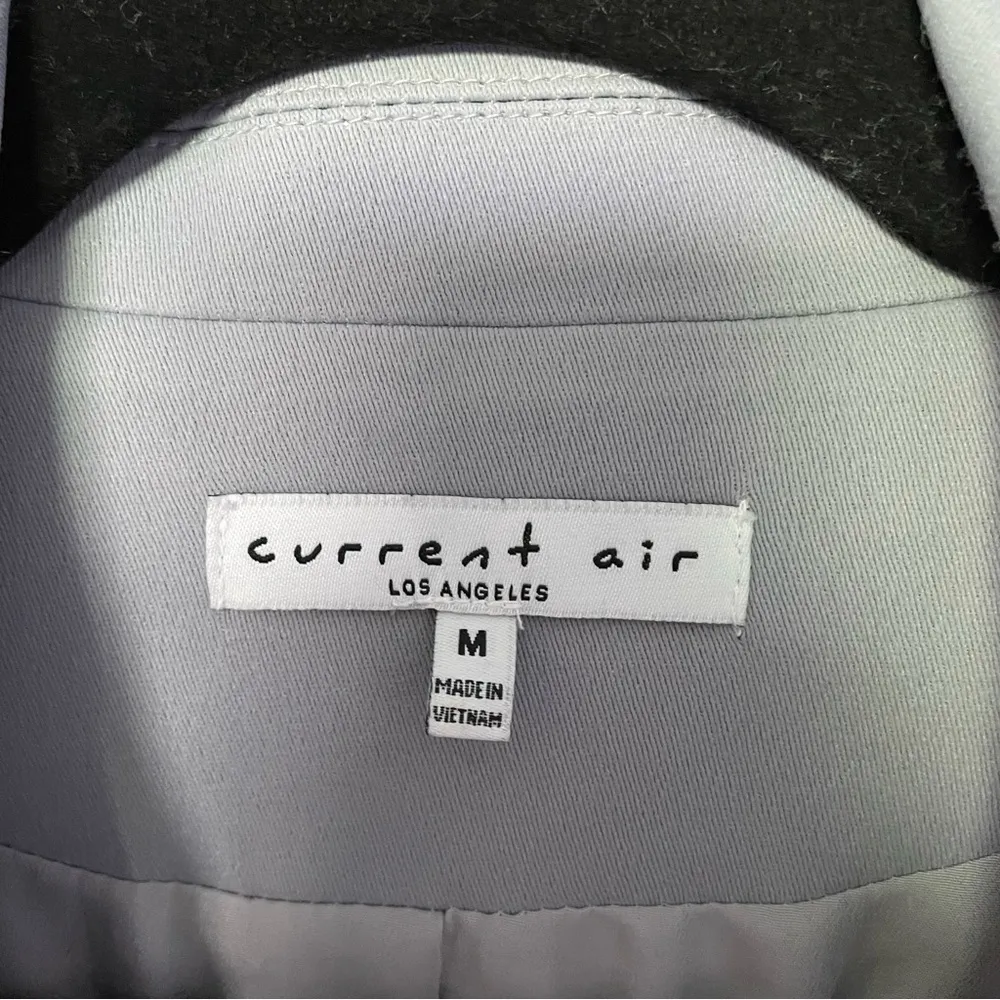 Current Air Grey Oversized Double Breasted Blazer Size Medium Minimal Office - Image 4