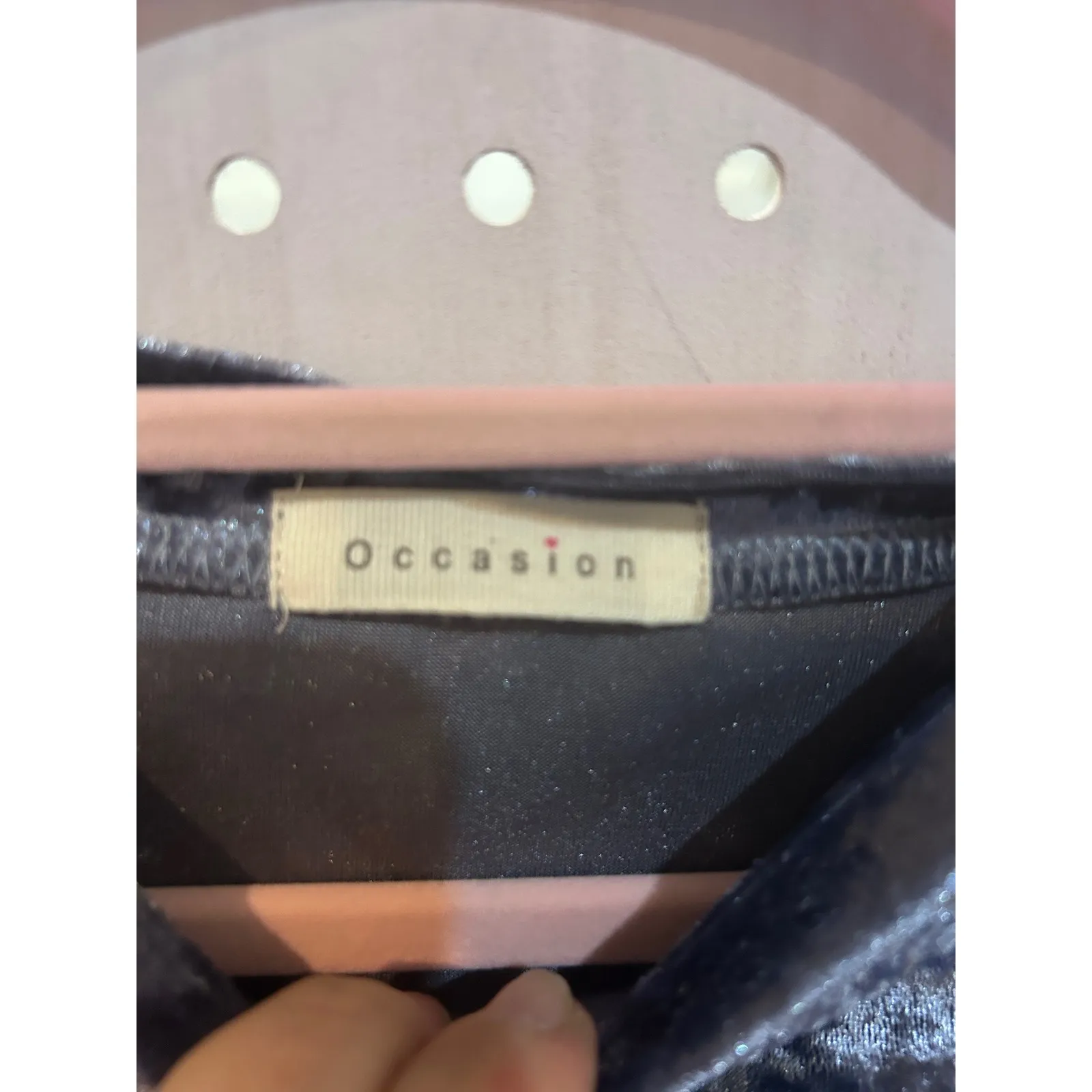 Occasion‎ Crushed Velvet Short Sleeve Top Metallic Shimmer Casual Evening Small Gray - Image 3