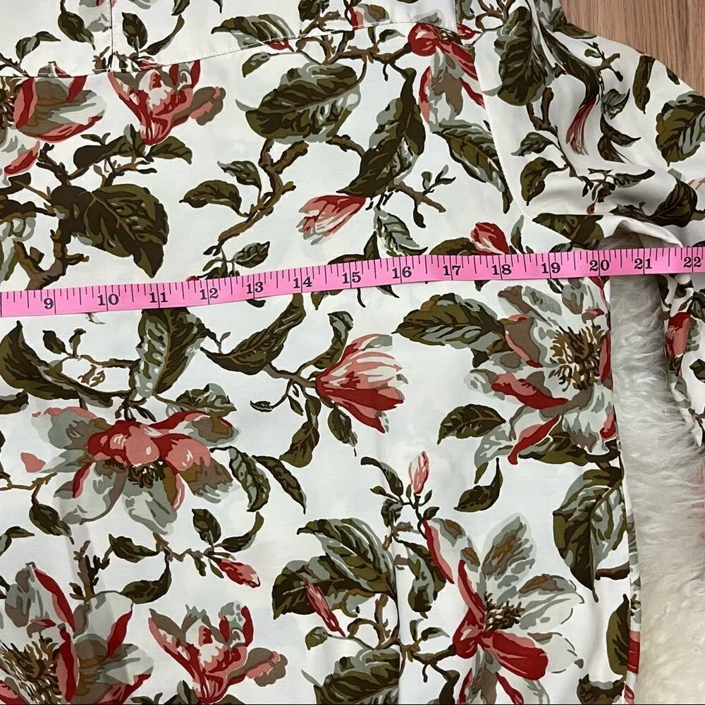 Vintage 80’s/ 90’s Handmade Skirt Set Autumn Floral Print S Green - Image 11