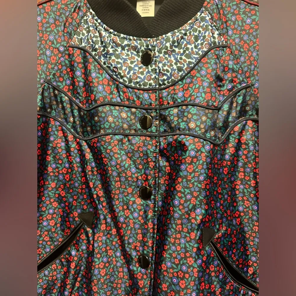Coach Multicolor Reversible Ranch Floral Varsity Jacket Size XS NEW - Image 9
