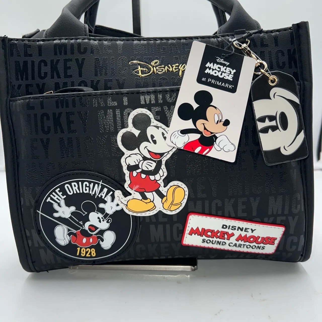 Disney X Primark  Faux Leather Mickey Mouse Patches Tote Crossbody - Image 2