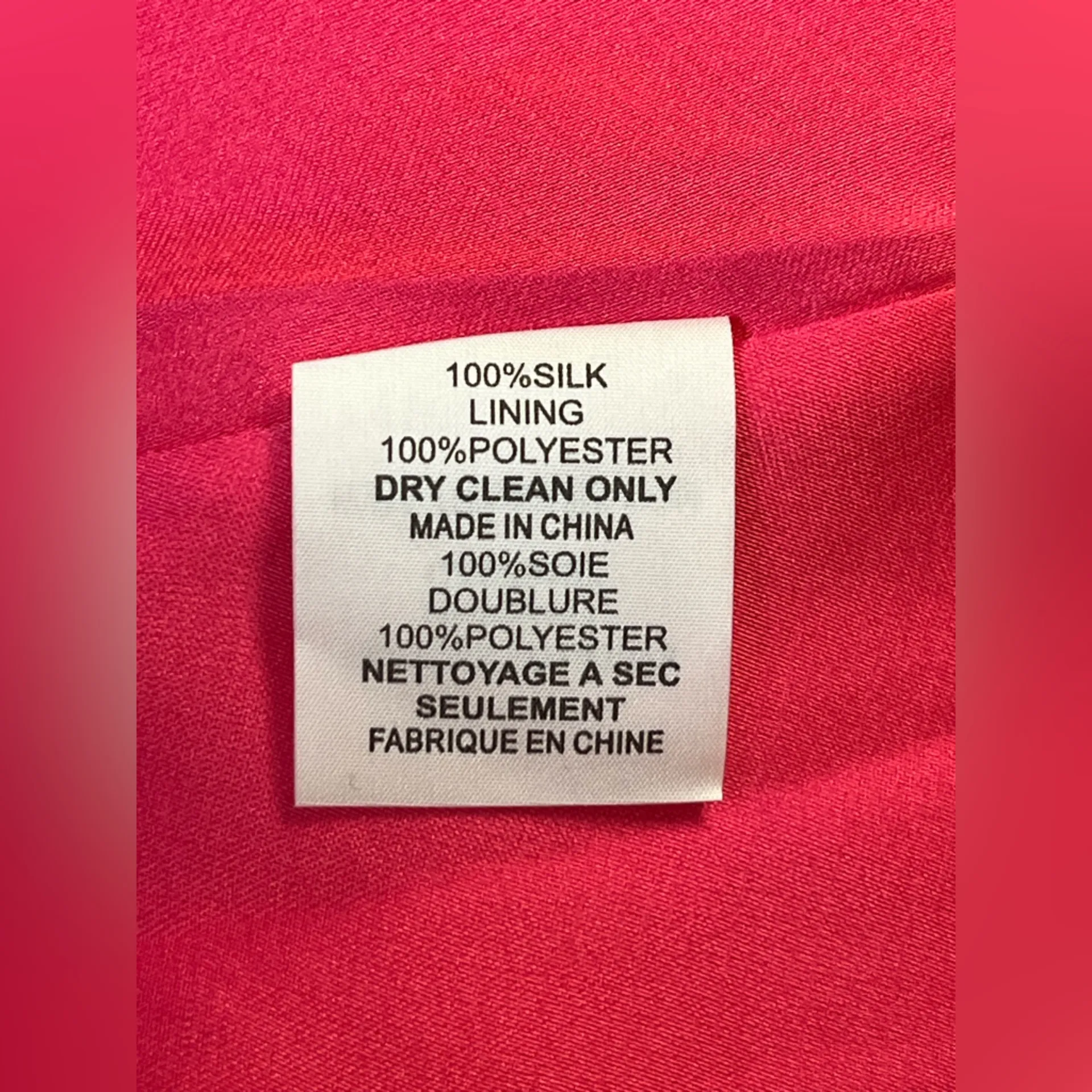 Trina Turk Naples Ruffle Wrap Dress‎ – 100% Silk, Hot Pink, Size 6 - Image 9