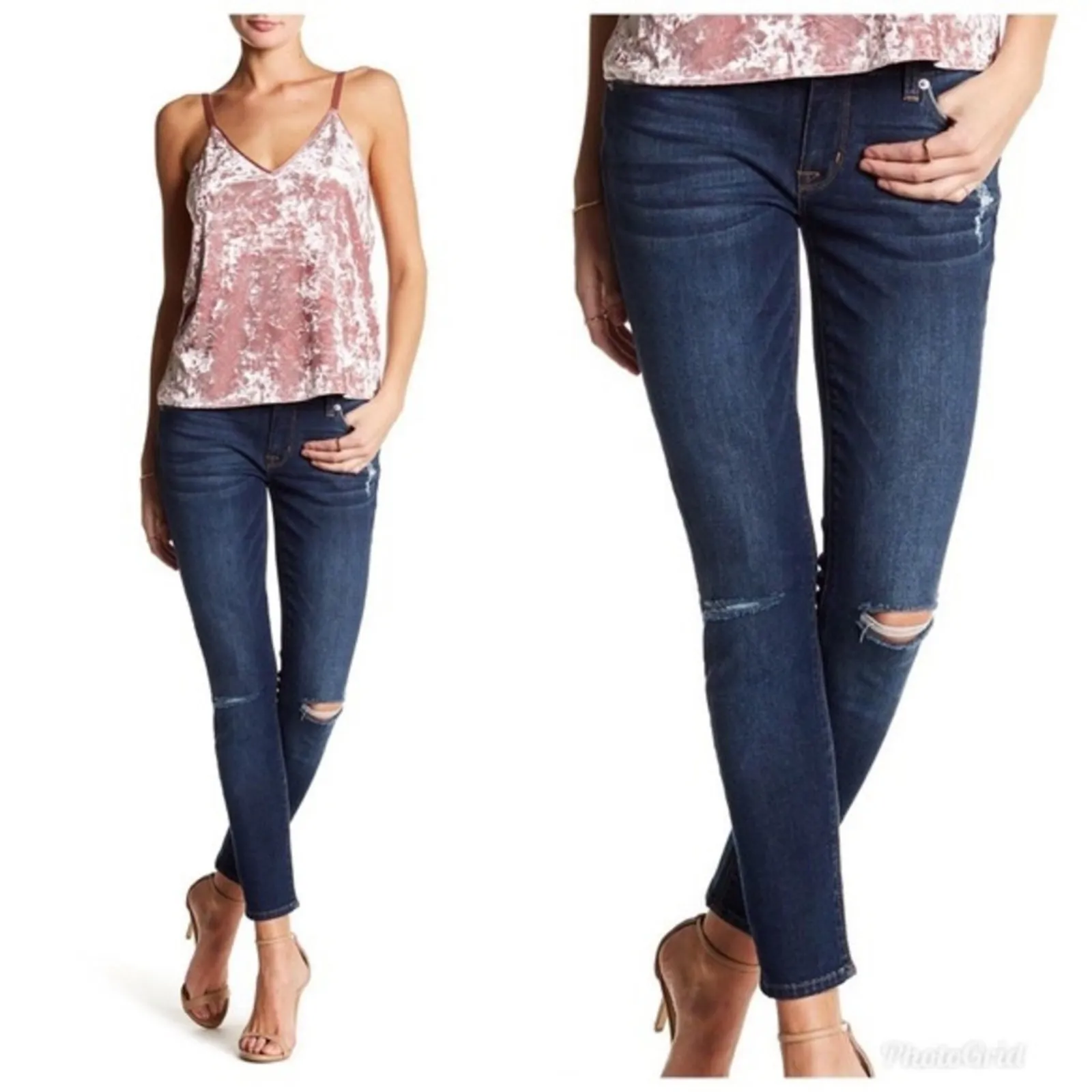 Hudson Women's Krista Super Skinny Ankle Jean in Hilly Size 25‎ - Image 2