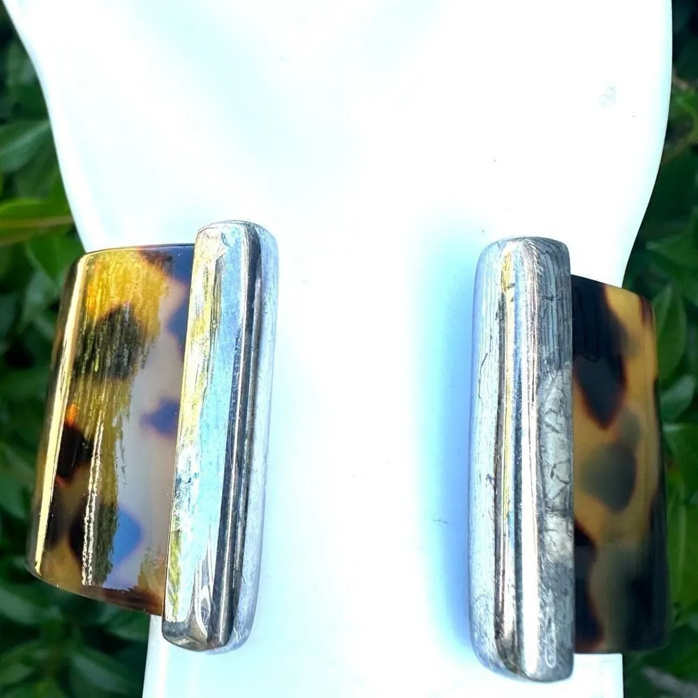 Nine West leopard open cuff bracelet - Image 5