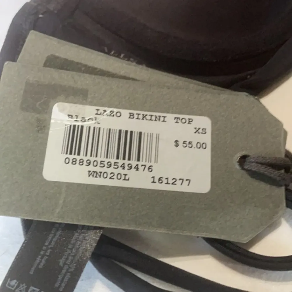 All Saints Black Lazo Bikini Top Size Extra Small NWT - Image 5