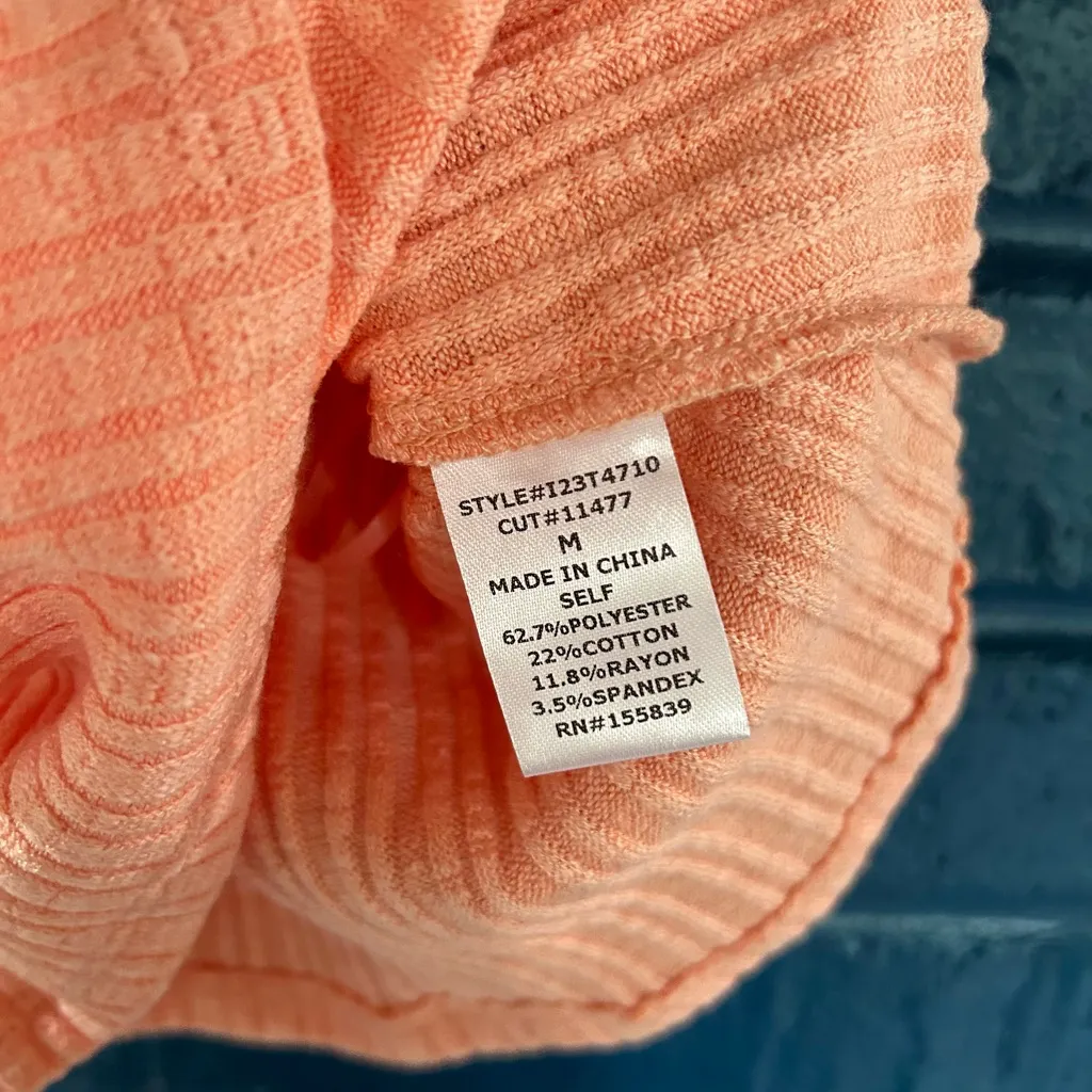 Vici Pink Ribbed Sleeveless Tank‎ Top - Image 4