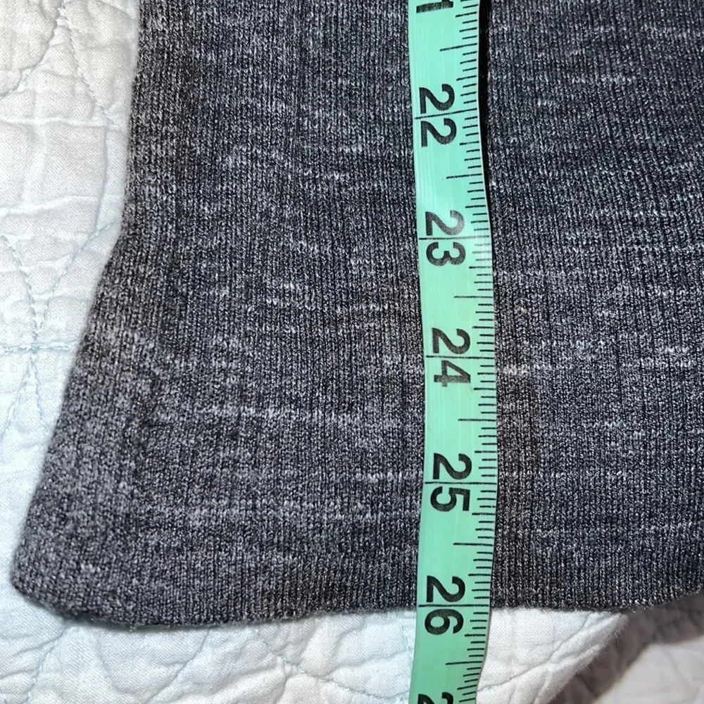 St Johns Bay petite medium heather charcoal long sleeve pullover ribbed shirt - Image 6