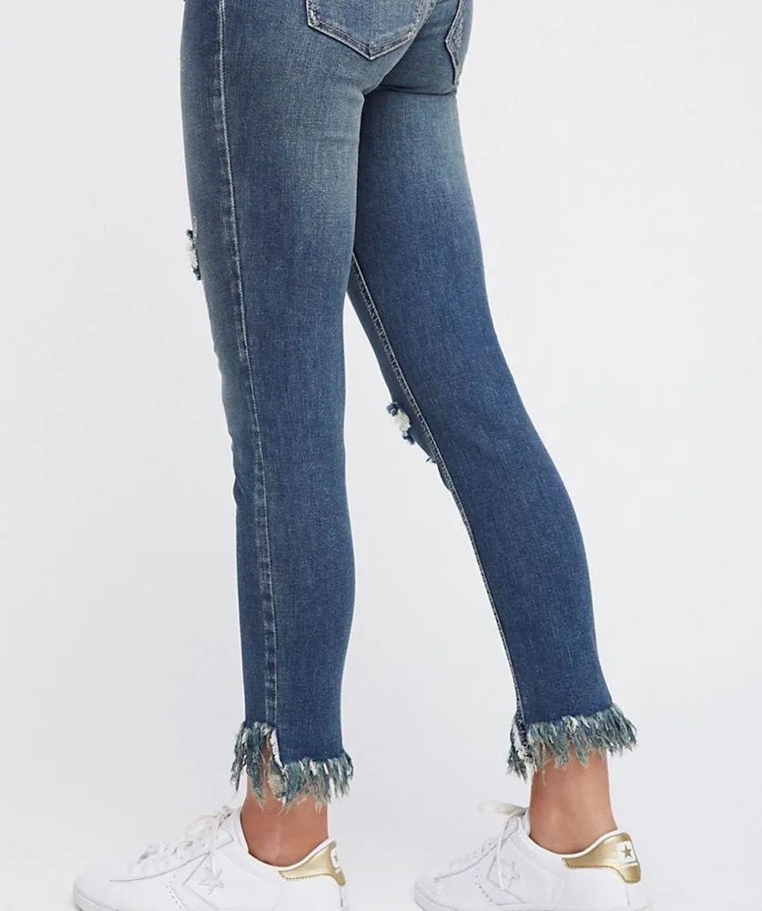 Free People Fringed Jeans - Image 2