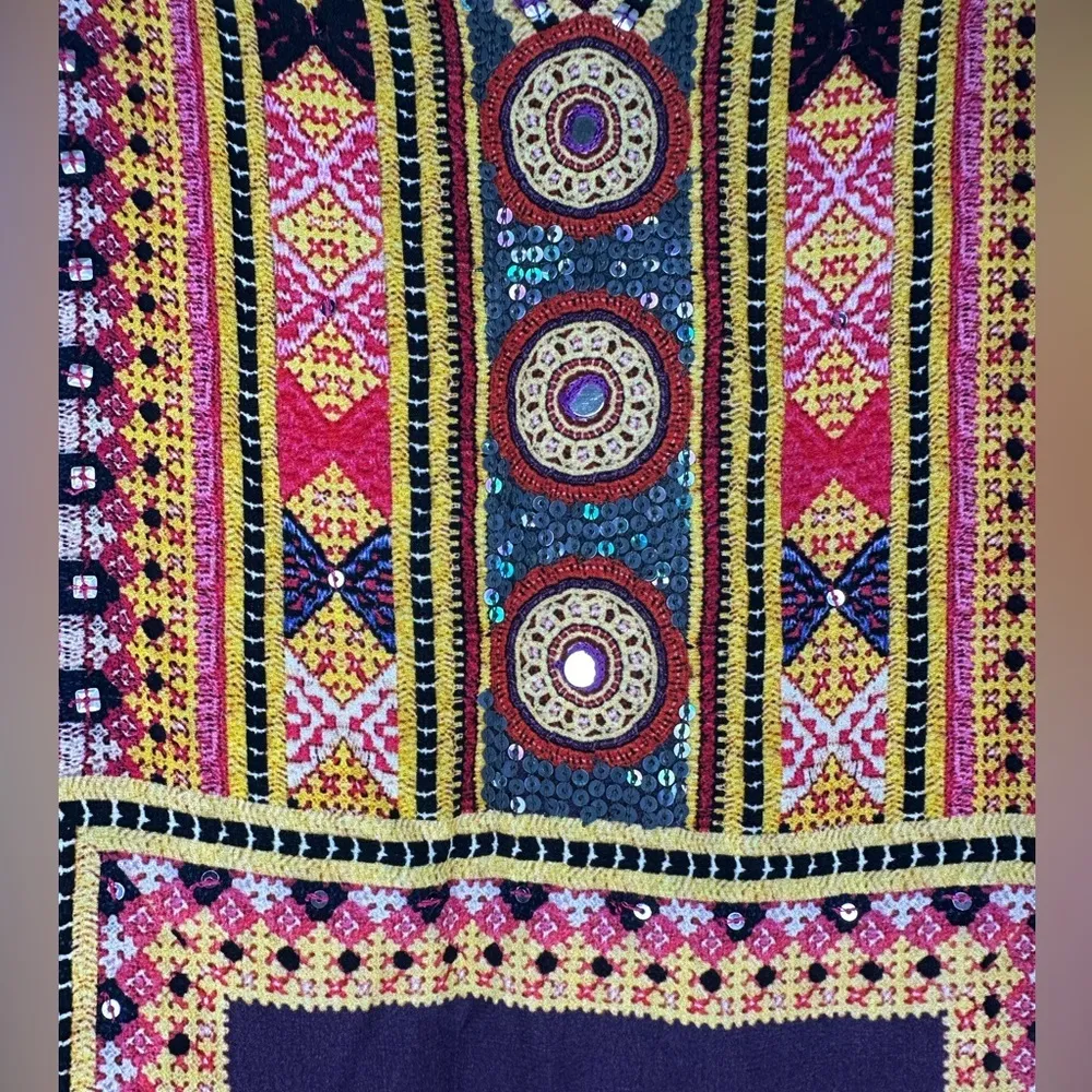 Anthropologie Tanvi Kedia Sleeveless Shift Dress Size XS Tunic Western India - Image 5