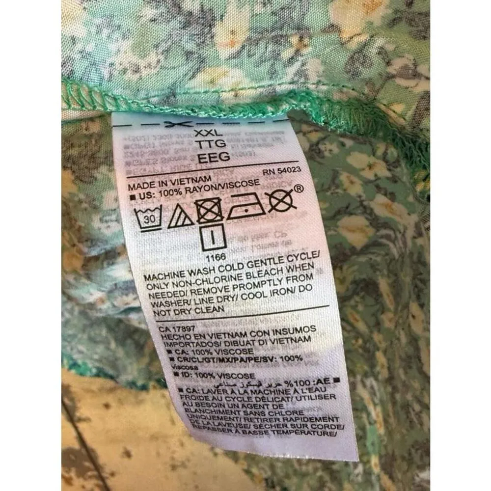 NWT Old Navy Floral Button-Down Cami Top size 2X XXL - Image 5