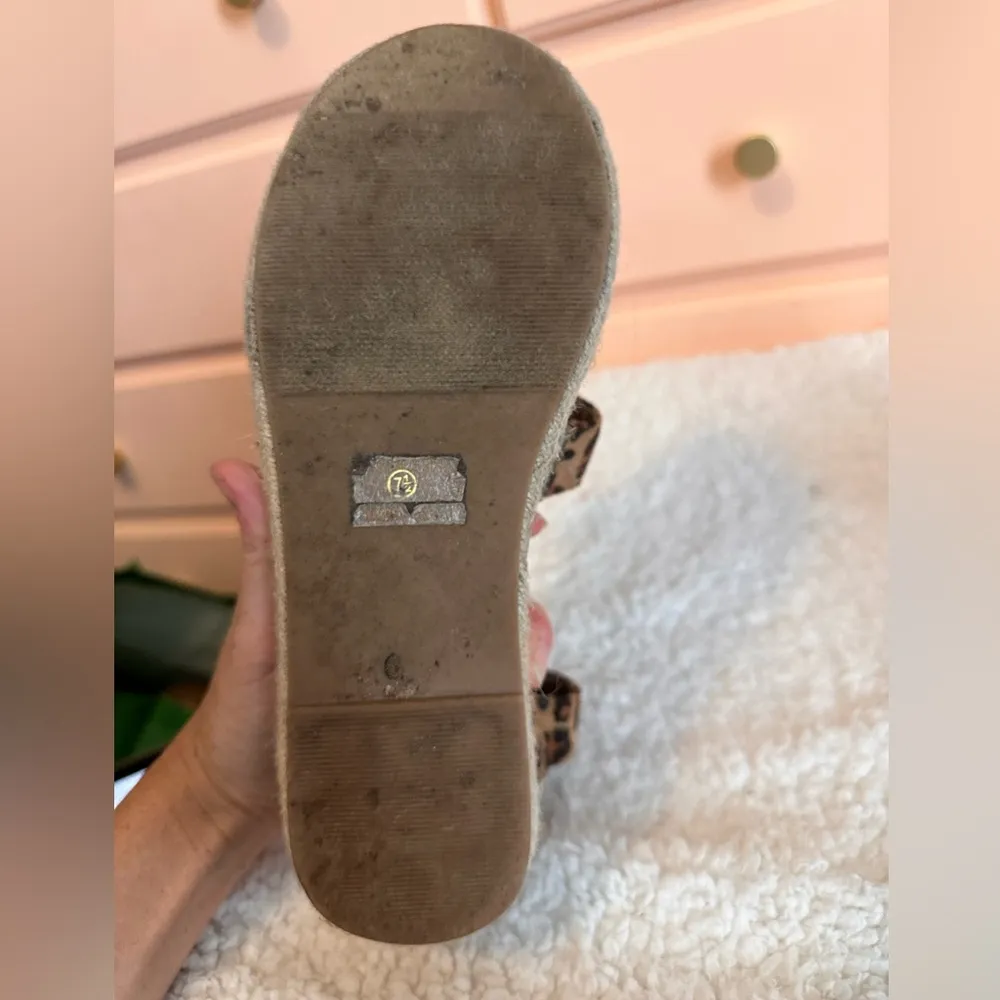 Bonnibel Leopard Suede Strap Platform Sandal 7.5 - Image 5