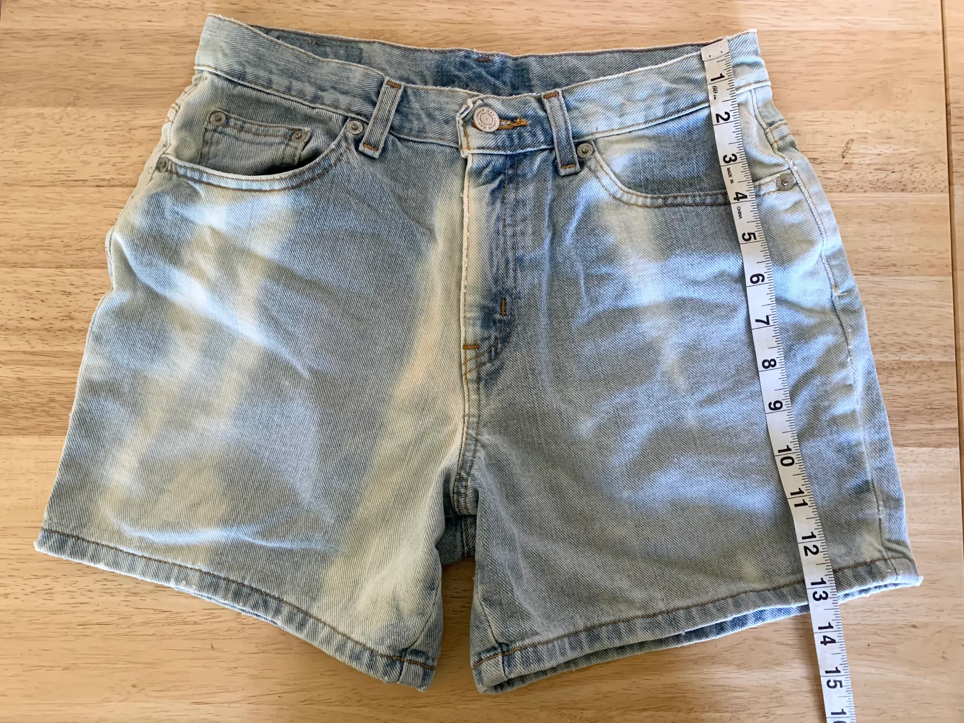 Bleach Dyed/ Brand Shorts - Image 5