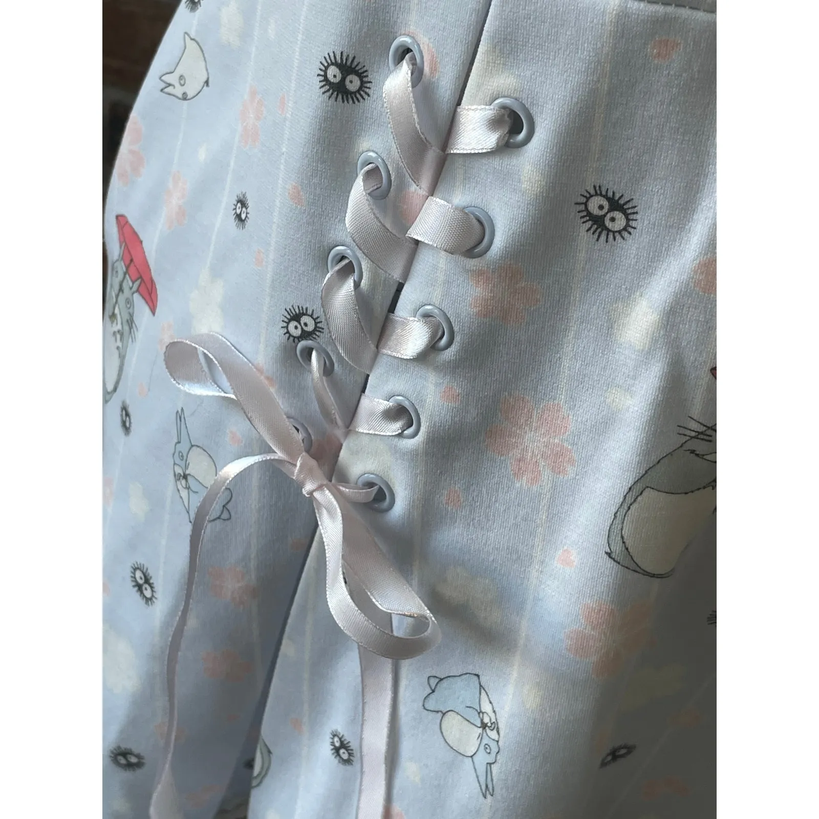 HOT TOPIC My Neighbor Totoro Suspender Skirt Jumper Dress Sz Small Studio Ghibli - Image 5