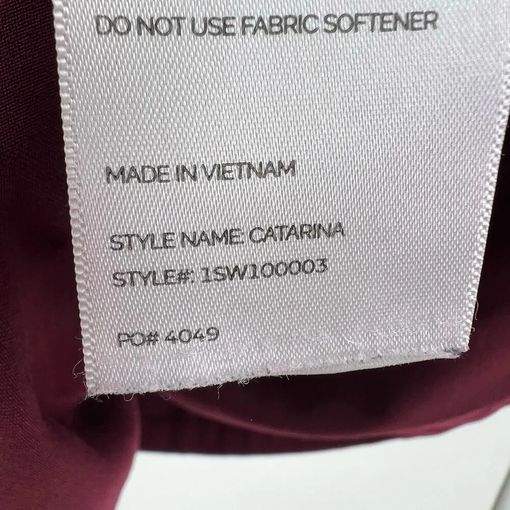 Figs plus size 5X Catarina One Pocket Scrub Top burgundy classic fit uniform - Image 7