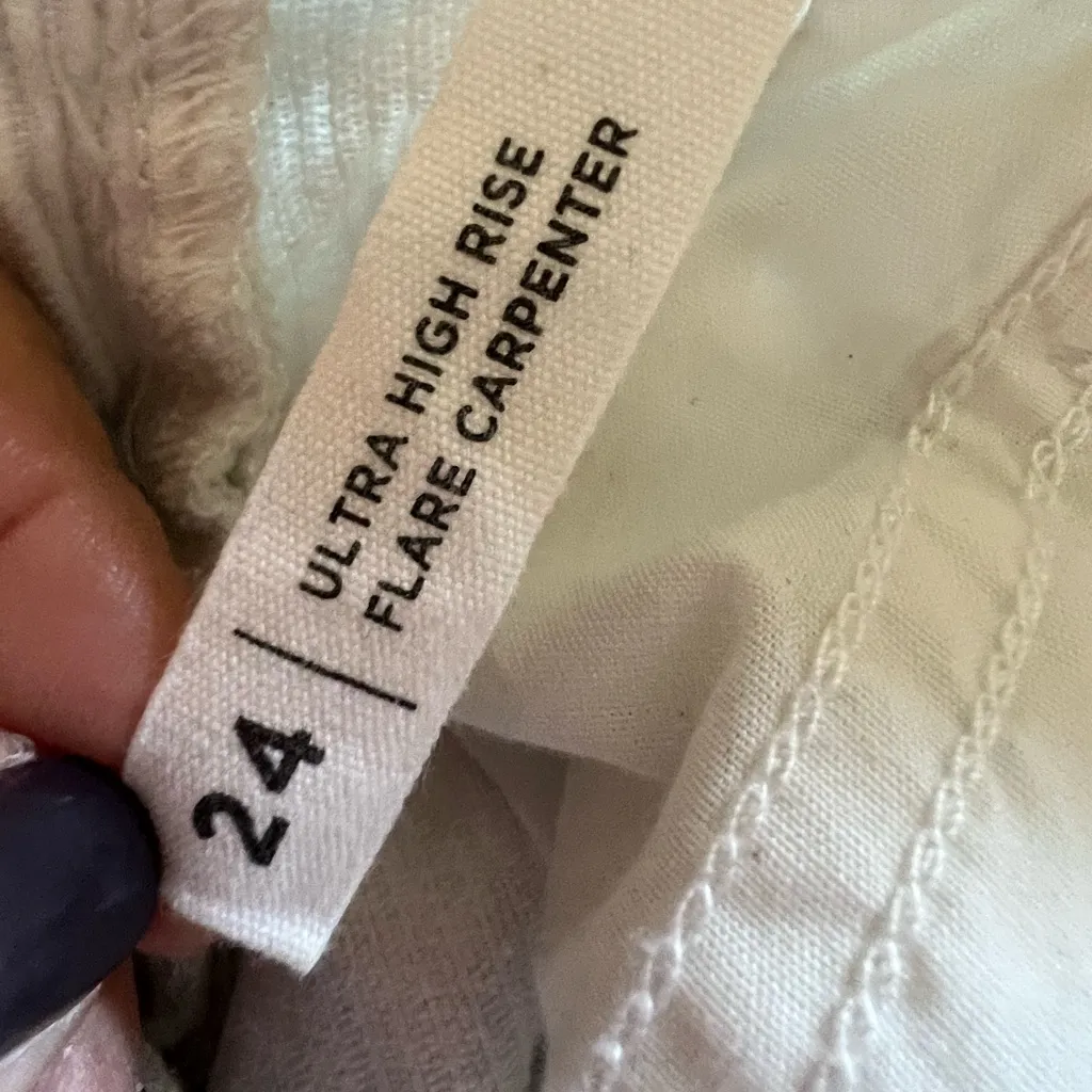 PacSun Carpenter Corduroy Pants XS Graphic Painted  Art - Image 11