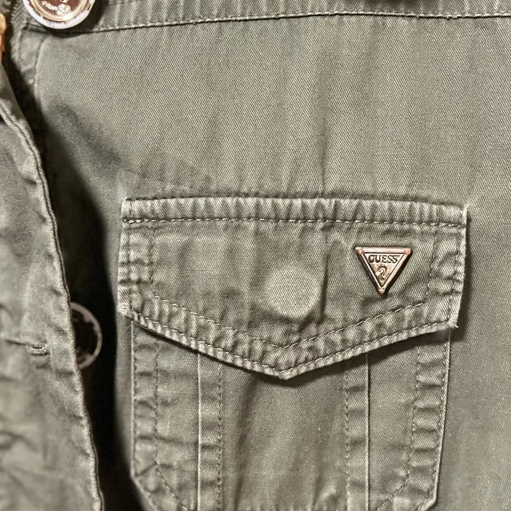 Green Guess Button up Jacket - Image 2