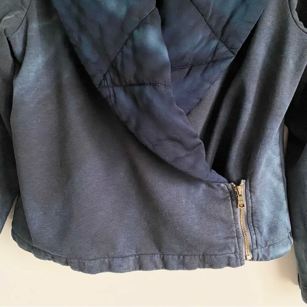 Young Fabulous & Broke Brina Jacket Shawl Quilted Collar Hoodie Wrap Bomber YFB - Image 8