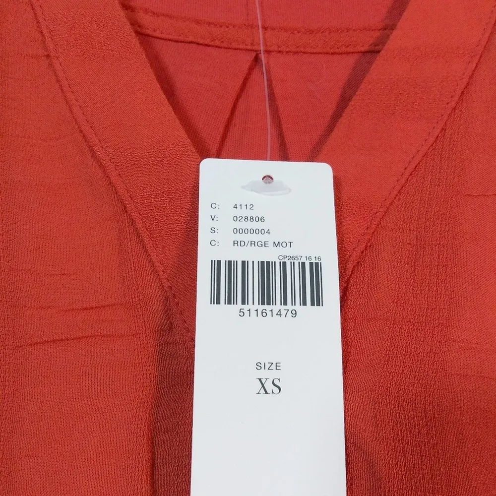 Anthropologie Maeve Colonsay Orange Sleeveless Tunic NWT Size XS - Image 7