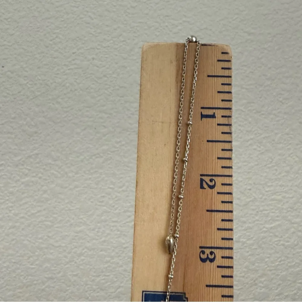 Kendra Scott  Ari Heart Silver CZ Pendant Necklace 3g. - Image 7