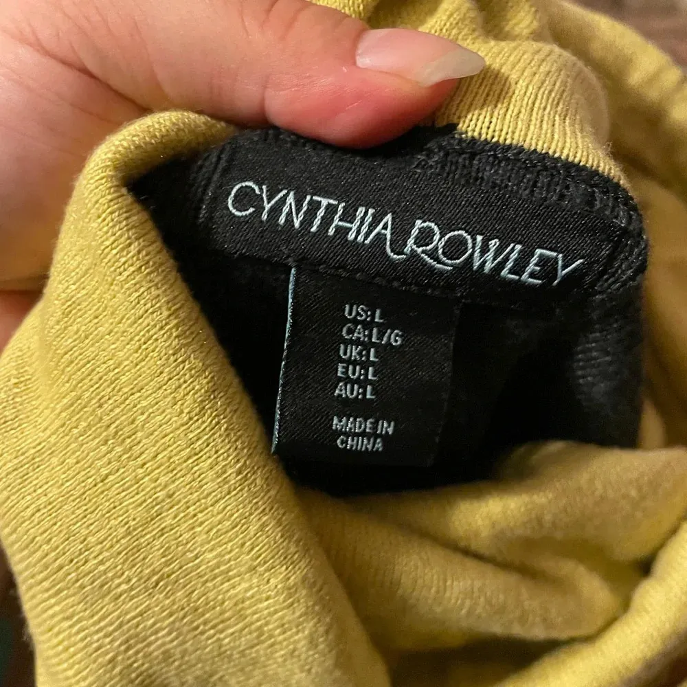 CYNTHIA ROWLEY COWL NECK SWEATER TUNIC - Image 3