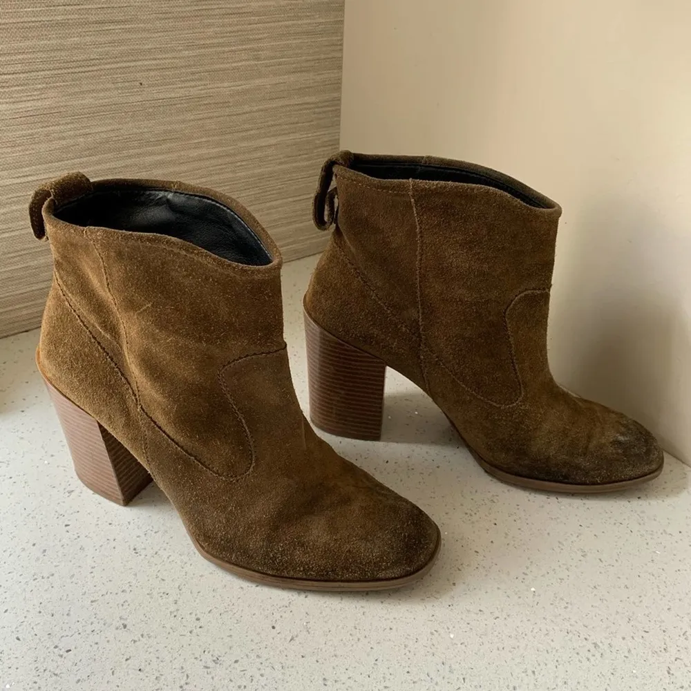 Zara Suede Ankle Boot 10 US - Image 2