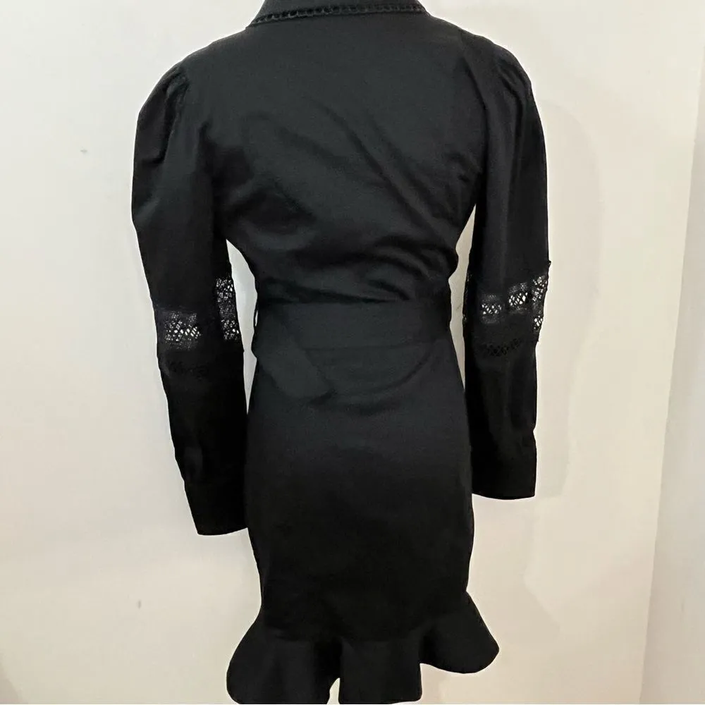 River Island Prairie/ Punk/ Rockabilly Black Cotton Dress 2 - Image 4