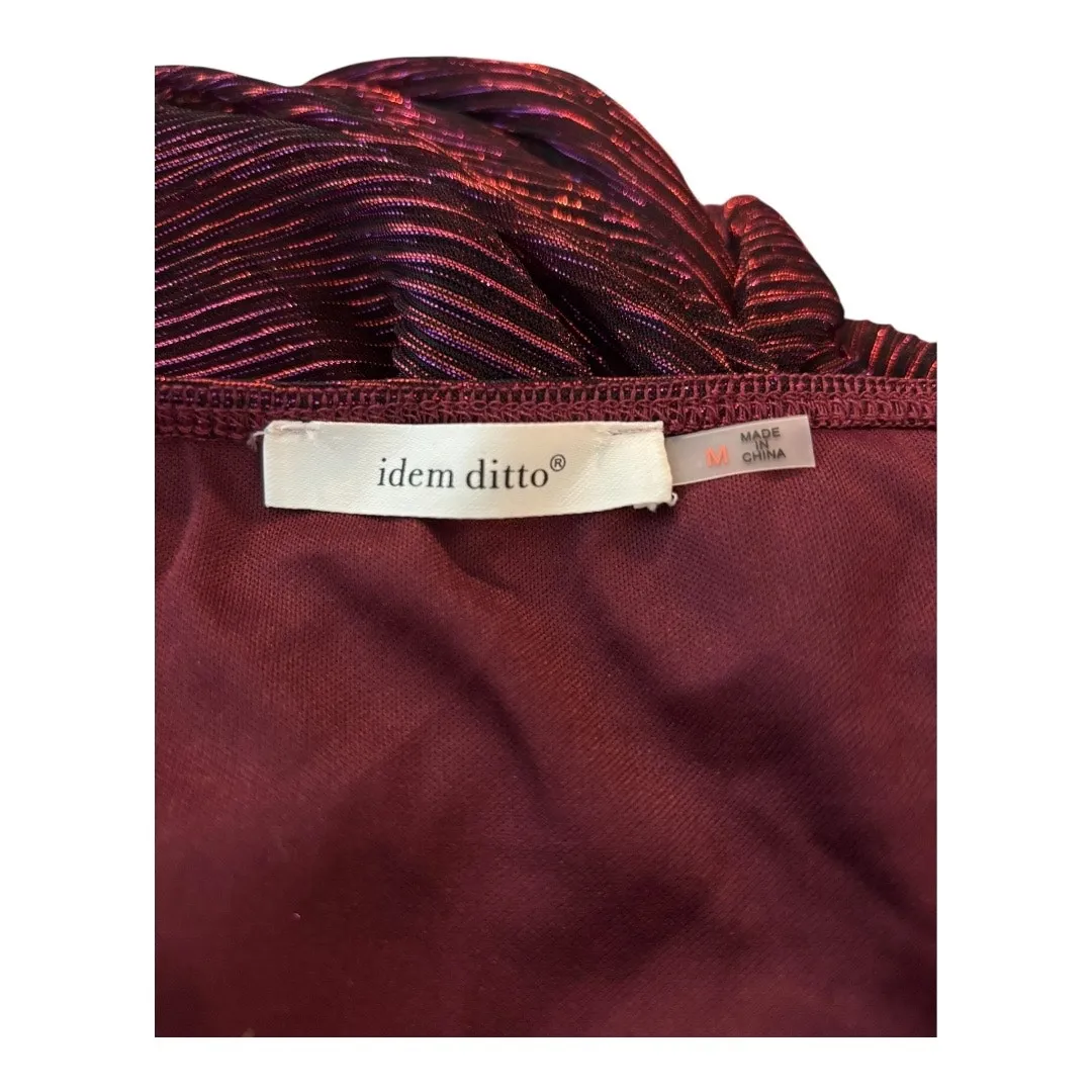 idem ditto red metallic Dress Size M - Image 5