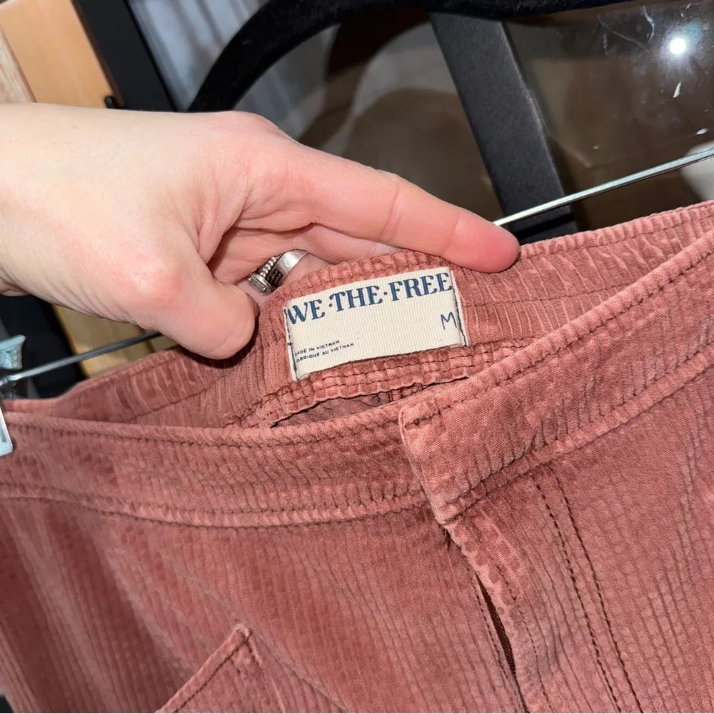 Free People Love Struck Corduroy Shorts We The Free high rise rust brick mini - Image 5