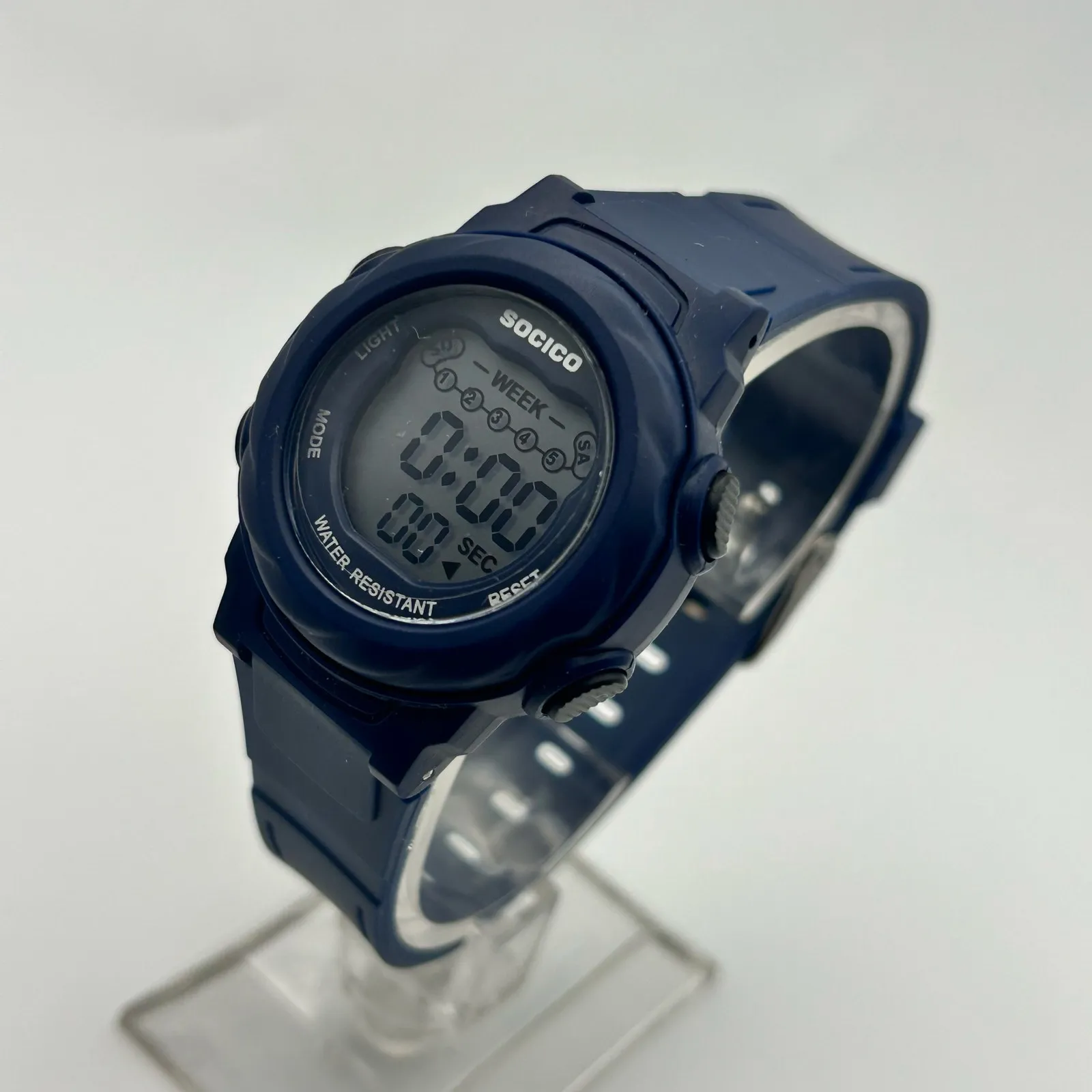 SOCICO Black Tone WR St. Steel 35mm Women’s Digital Watch Working New Battery - Image 3