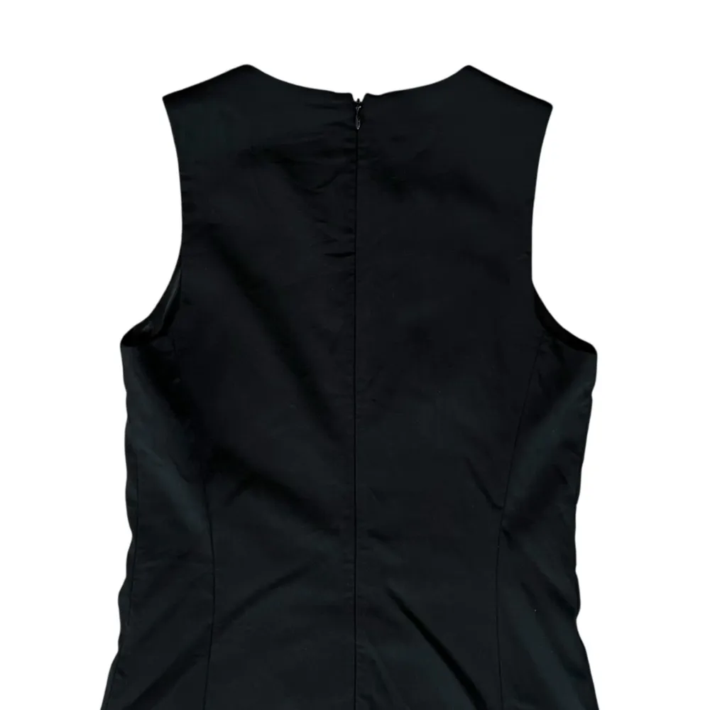 Theory Women’s Olvana Pleated Skirt Sleeveless Sheath Mini Dress in Black Size 0 - Image 6