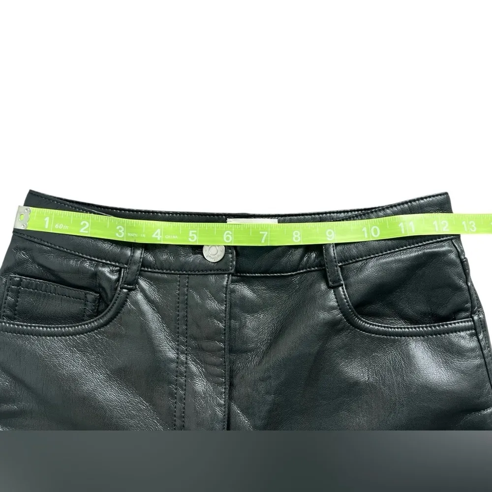 Wilfred Aritzia Melina Vegan Faux Leather High Waisted Pants Women's Size 0 - Image 7