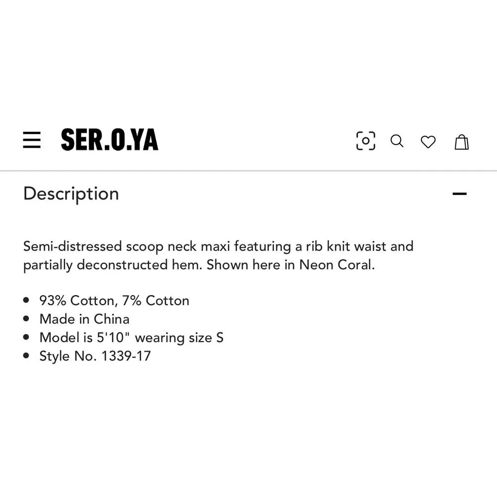 SER.O.YA Gabby Maxi Dress NWOT Size M Pink Coral Size M - Image 7