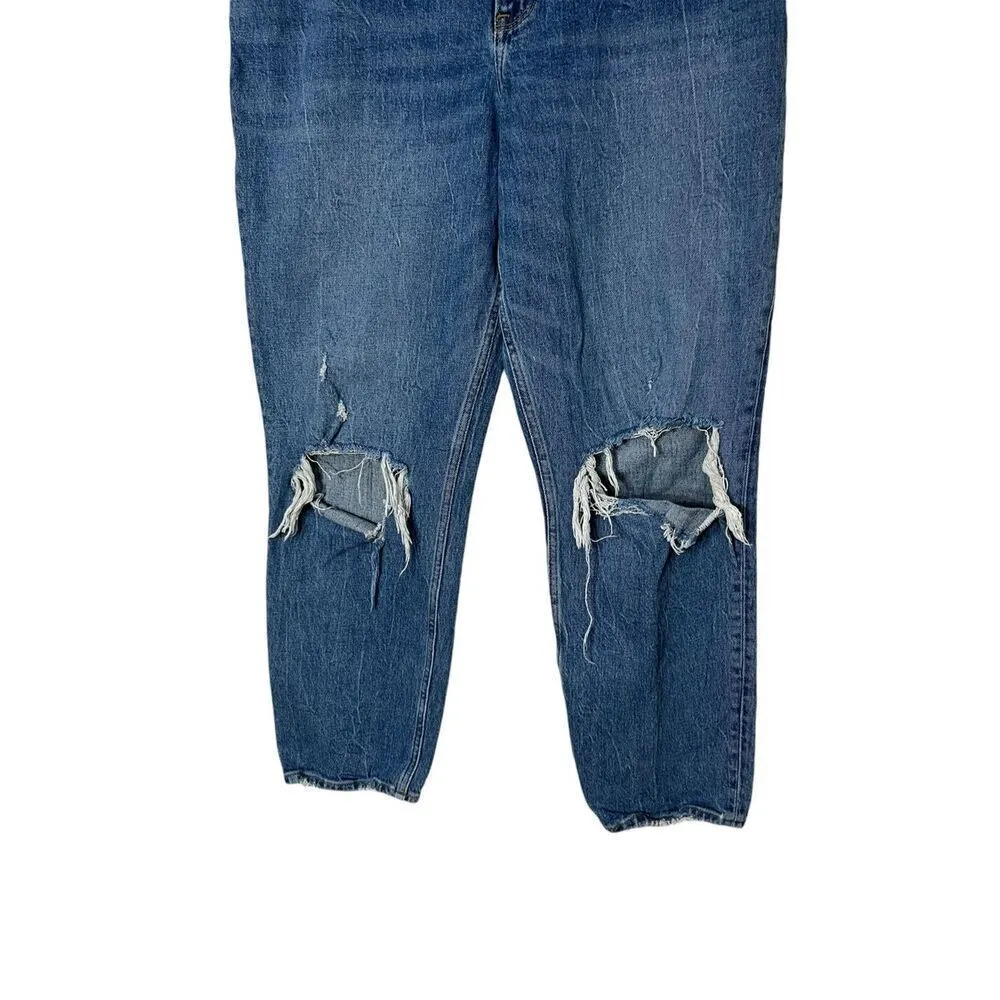 Abercrombie & Fitch Curve Love Ultra High Rise‎ 90s Straight Jeans Size 32/14 - Image 3