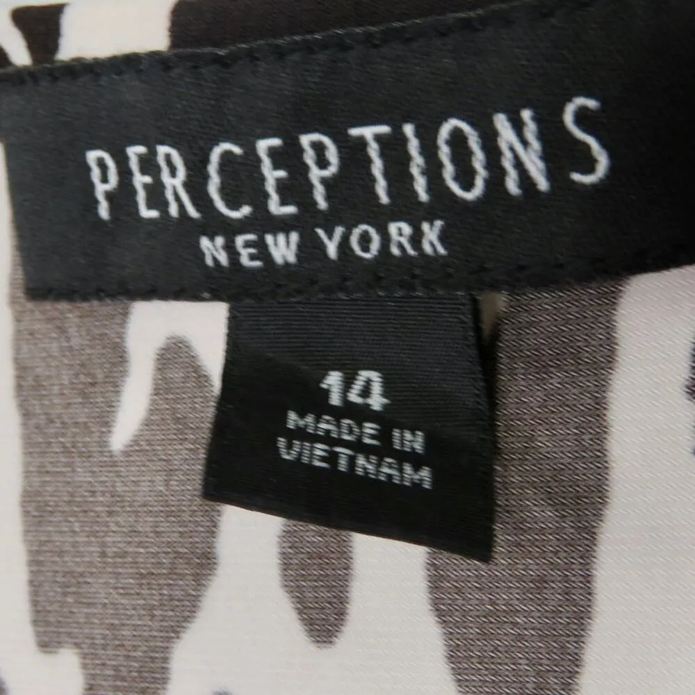 Perceptions 90s Vintage Cow Print Sleeveless Top Large Retro Casual - Image 3