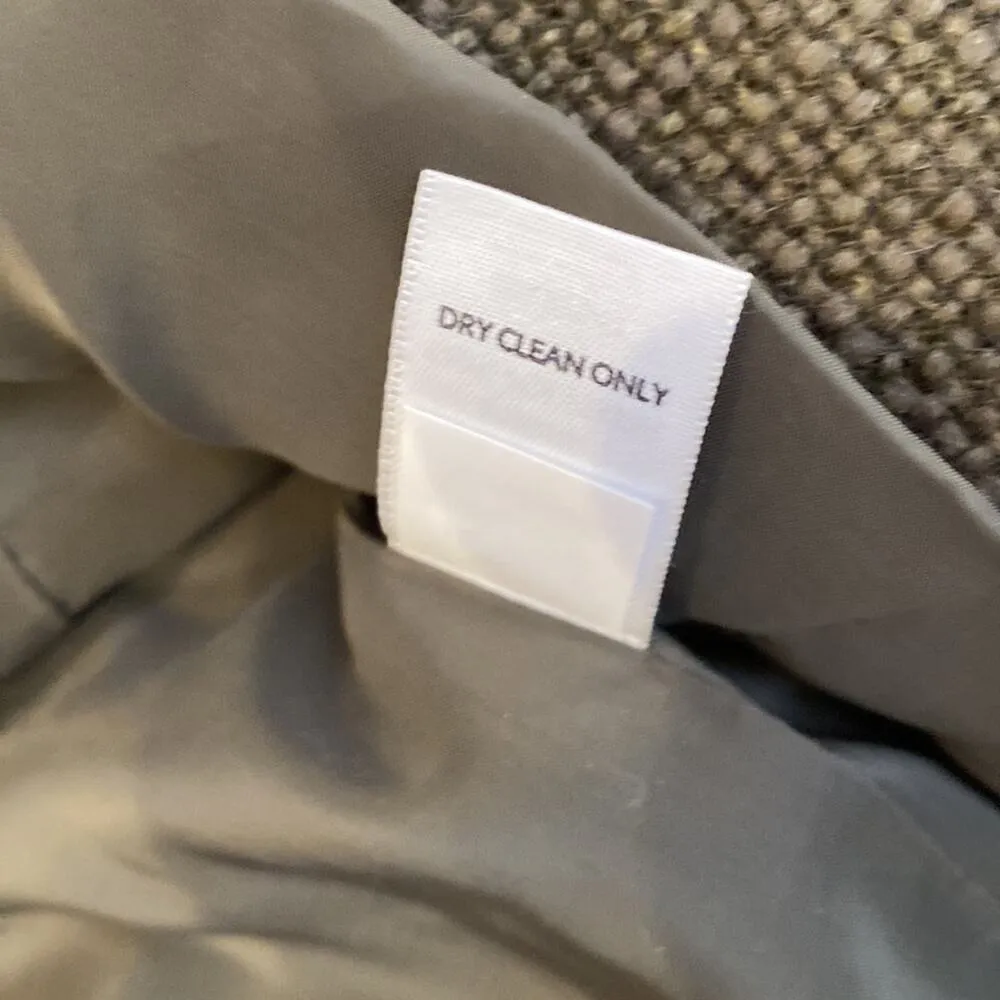 J. Jill Green Woven Blazer Jacket Button Closure EUC Sz MP Wool Green Women’s - Image 7