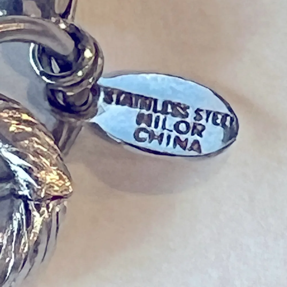 Milor Silver Toned Stainless Steel Chunky Chain Necklace 18” - Image 2