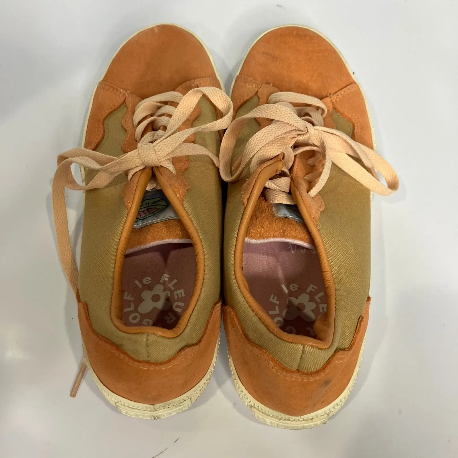 Converse x Golf Le fleur GLF 2.0 sneakers in curry copper tan women's size 9 Orange - Image 6