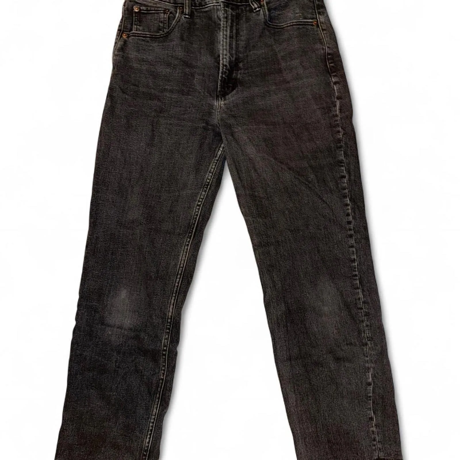 Abercrombie & Fitch Ultra High Rise Ankle Straight Jean - Image 3