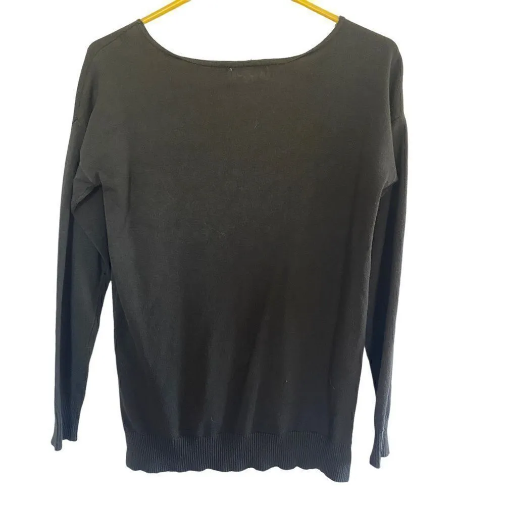 SO long sleeve green small high low hem blouse - Image 5