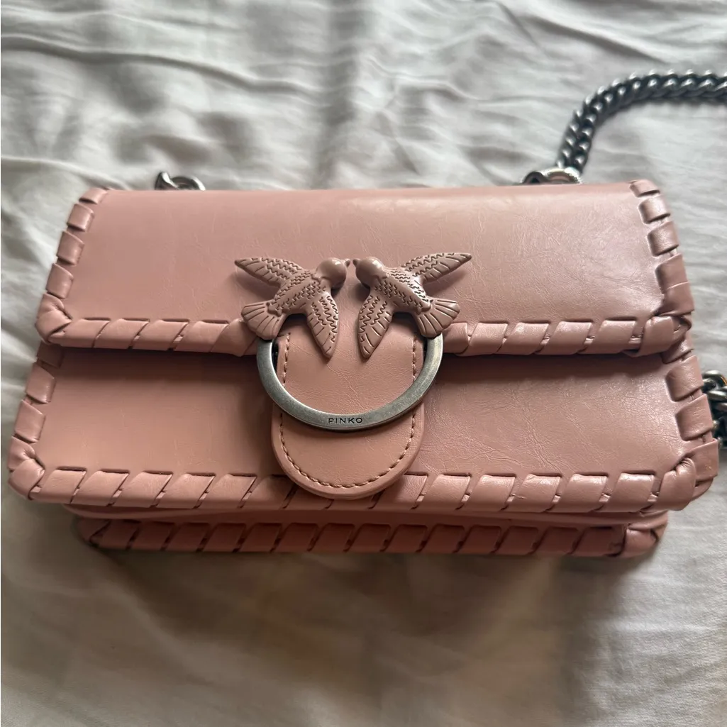 Pinko Blush Crossbody Love Bag Pink - Image 9