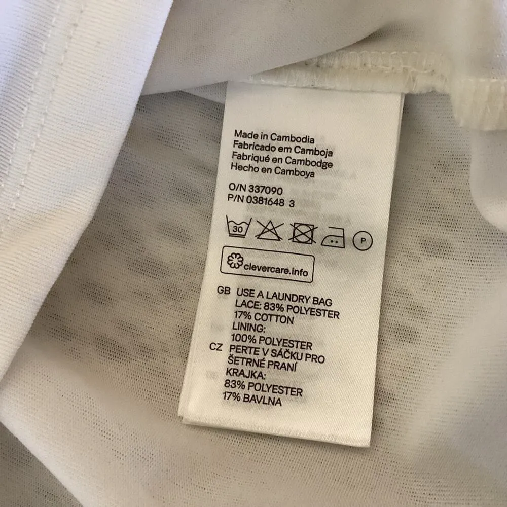 H&M White Lace Off The Shoulder Top - Image 5