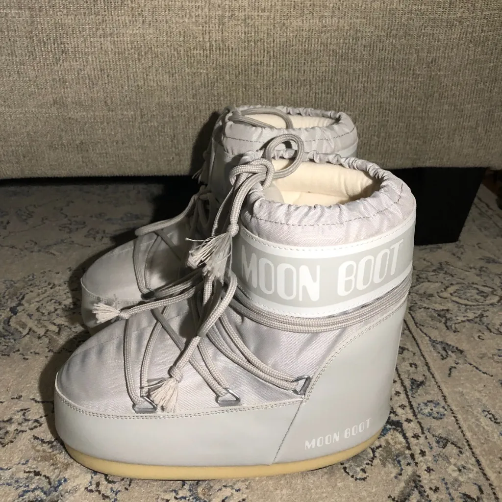 Moon Boot Light Gray Winter Boots Size 7 - Image 6