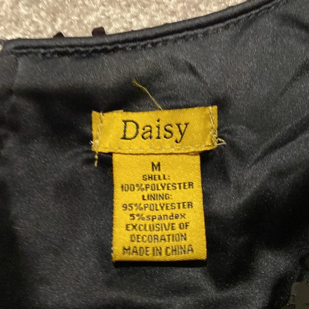 Daisy Black Sequin Shift Dress SIZE M - Image 3