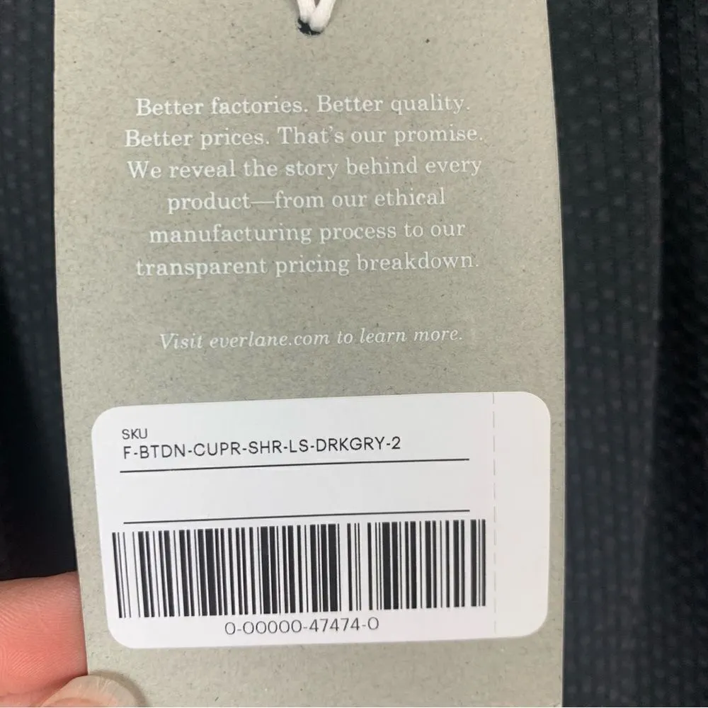 Everlane The Shirred Cupro Blouse 2 - Image 8