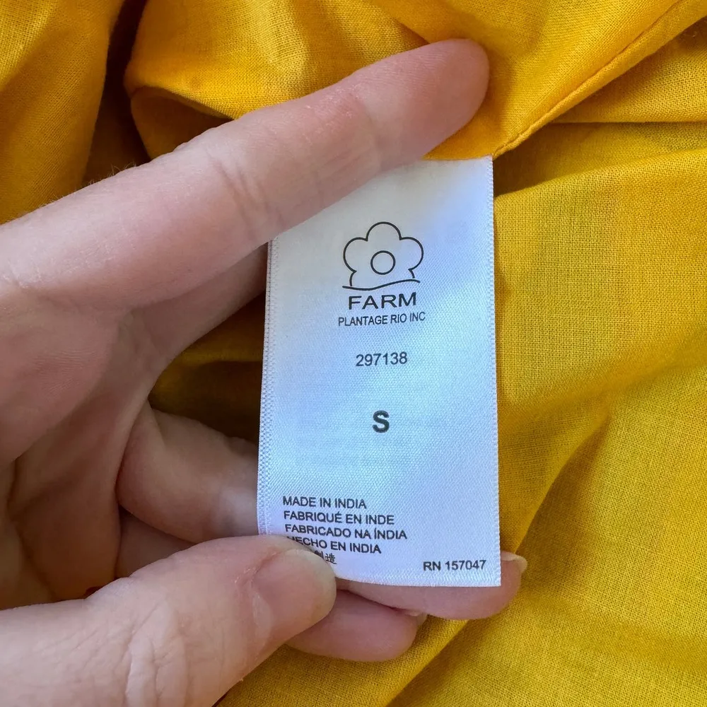 NEW Farm Rio Fruit Dream Maxi Dress Tropical Resort Yellow Pink Green Small - Image 9