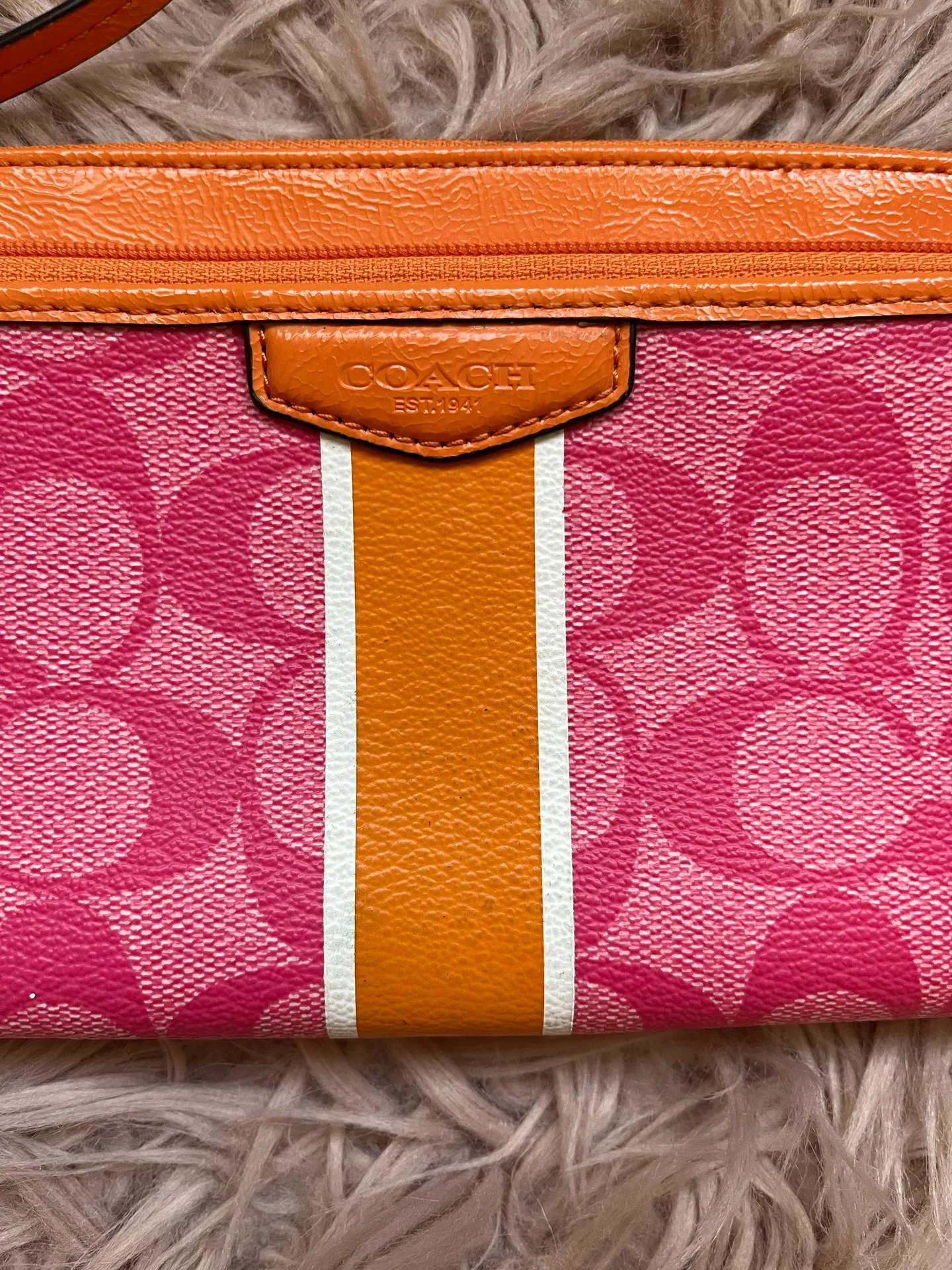 Coach Pink And Orange Wallet - Image 2